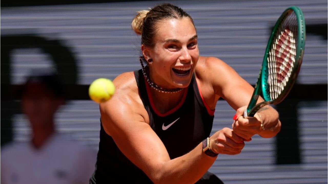 Sabalenka em ação