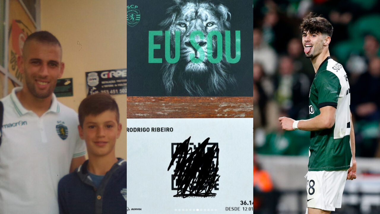 Rodrigo Ribeiro partilhou momentos com ídolos, cartão de sócio e momentos na equipa principal do Sporitng