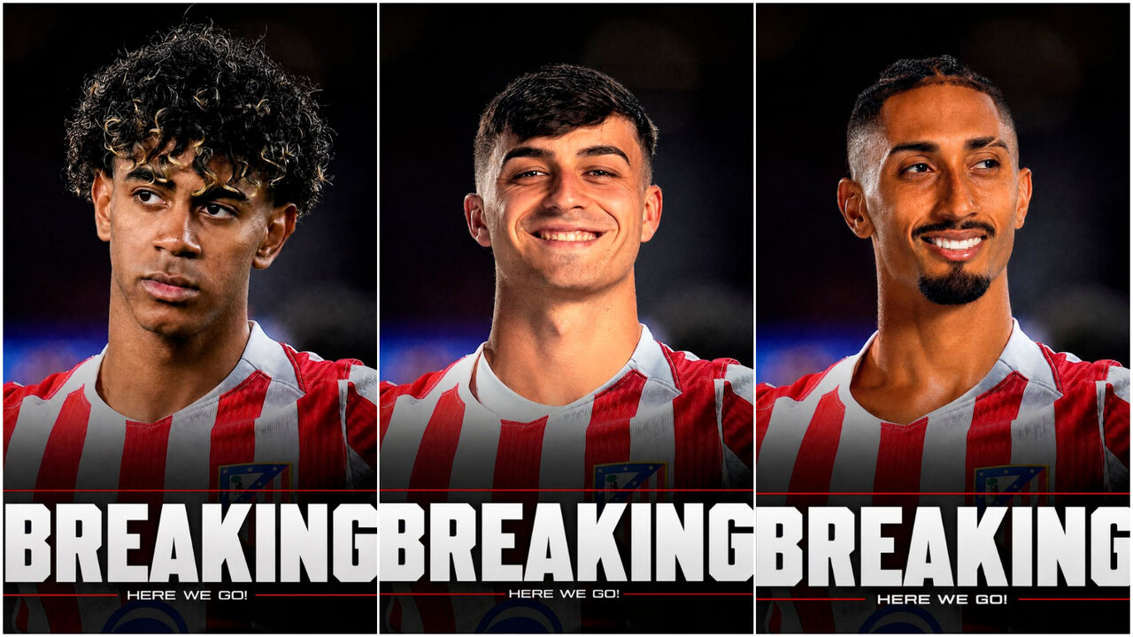 Atlético de Madrid anuncia contratações: Javi Galán, Çağlar Söyüncü e Santiago Mouriño.
