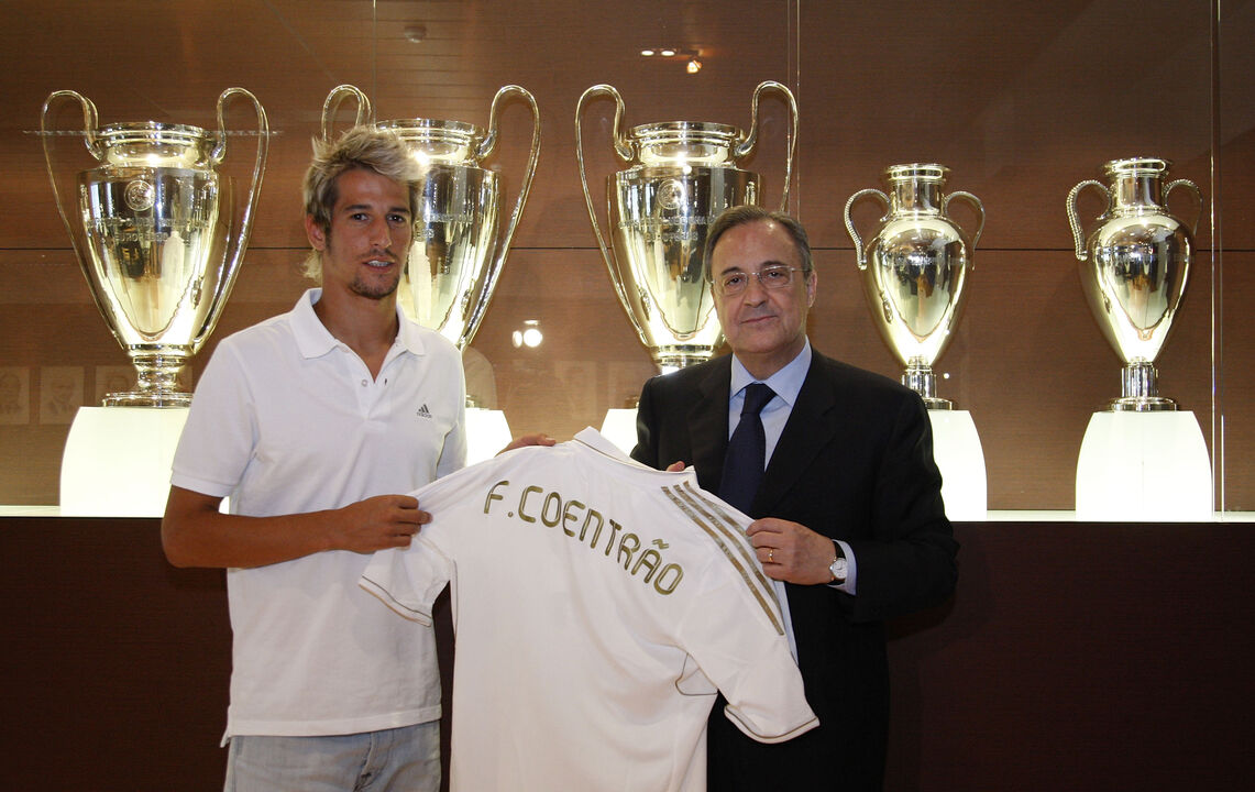 Fábio Coentrão apoia Florentino Pérez nas eleições do Real Madrid