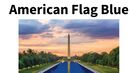 Bandeira americana azul