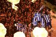 Farioli e jogadores em festa