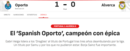 'AS' - «O 'FC Porto espanhol', campeão de forma épica»