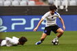 Boa disposição entre João Neves e Vitinha no treino do PSG