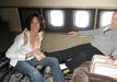 Ghislaine Maxwell e Jeffrey Epstein a bordo do 'Lolita Express'