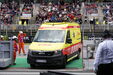 Zarco foi assistido em ambulância