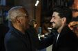 Pizzi com Shéu na apresentação do livro de José Eduardo