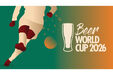 Celebração da Beer World Cup 2026 com futebol e cerveja