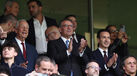 António Salvador na tribuna com Marcelo Rebelo de Sousa e António José Seguro