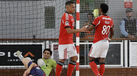 Jacaré fez o 5-2 e festejou com Peléh
