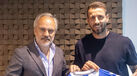 Patrick Morais de Carvalho, presidente do Belenenses, com o técnico Gonçalo Brandão