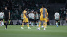 Jogadores do Sporting festejam frente ao V. Guimarães