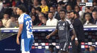 Vinícius em bate-boca aceso com jogador do Espanyol: «Vais pedir-me a camisola e eu não te vou dar»