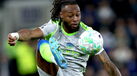 Antoine Semenyo durante jogo com o Everton
