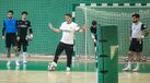Nuno Dias durante o treino Sporting