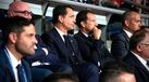 Pedro Proença ao lado de Frederico Varandas a assistir ao Sporting-Palma