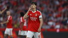 António Silva durante o Benfica-Sp. Braga