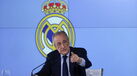 Florentino Pérez durante conferência