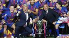 Laporta e Rafa Yuste na festa do Barcelona