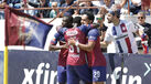 Jogadores do Torreense festejam frente ao Vizela