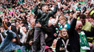 Adeptos do Celtic festejam