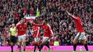 Luke Shaw celebra golo