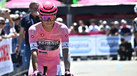 Afonso Eulálio tenta segurar camisola rosa no contrarrelógio de 42 km