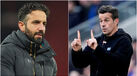 Ruben Amorim (à esquerda) e Marco Silva (à direita)