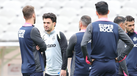 Pote durante o treino