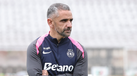 Rui Borges, treinador do Sporting, durante o treino