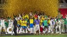 Miguel Cardoso festeja título da Liga dos Campeões Africana com Mamelodi Sundowns