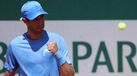 Nuno Borges celebra vitória em Roland Garros