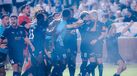 Jogadores do Pafos festejam a vitória na Taça do Chipre
