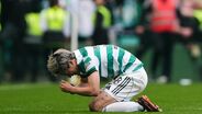 Daizen Maeda festeja o 2-1 para o Celtic marcado 87 minutos