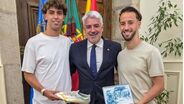 João e Hugo Félix recebidos na Câmara Municipal de Viseu