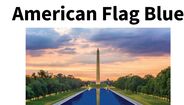 Bandeira americana azul
