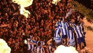 Farioli e jogadores em festa