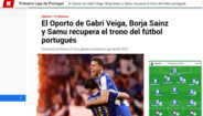 'Marca': «O FC Porto de Gabri Veiga, Borja Sainz e Samu recupera o trono do futebol português»