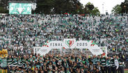 Plantel e staff festejaram com os adeptos a 17.ª Taça de Portugal em 2025