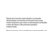 O comunicado publicado por Éder Militão nas redes sociais