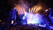 Fogo de artíficio a fechar a festa nos Aliados
