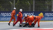 Queda de Alex Marquéz no GP da Catalunha