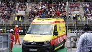 Zarco foi assistido em ambulância