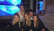 Luís Figo, a mulher Helen, e as filhas, Daniela, Martina e Stella