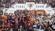As melhores imagens da festa do Torreense após a conquista da Taça de Portugal