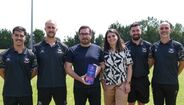 Ana Teixeira, embaixadora da competição, com a equipa técnica premiada