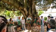 Personalidades do gaming visitam o Jardim Botânico da Ajuda