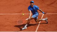 Nuno Borges em ação frente a Rublev