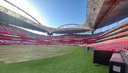 Relvado do Estádio da Luz depois dos concertos de Bad Bunny