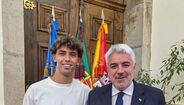 João e Hugo Félix recebidos na Câmara Municipal de Viseu